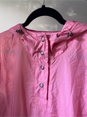 J. Crew Bright Pink Hooded Anorak